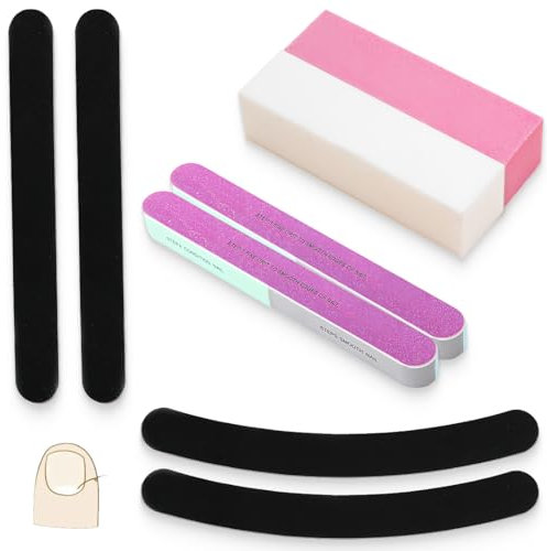 KOLZEMV 8 Stücke Buffer für Nägel, nagelfeilen für gelnägel, nagelfeile, Nagelfeilen Für Gelnägel, Profi Nagelfeile, Polierfeile Fingernägel, Feilen Für Gelnägel, Maniküre & Pediküre Set