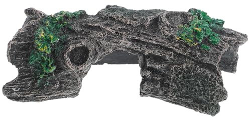 BUGUUYO Reptilien Höhle Aus Premium Resin Mit Natürlichem Baumloch-Design Robust Und Langlebig Als Versteck Und Habitat Für Wasserschildkröten Frösche Eidechsen Und Landschildkröten Terrar