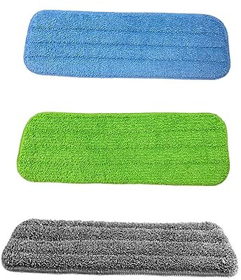 Healeved 3piezas Cabezales De Fregona Lavado Sin Manos Repuesto Paño Mopa Pulverizador Accesorios Limpieza Paño Fregona Fibra Herramienta Limpieza Suelo