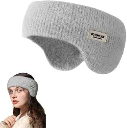 Soundproof Ear Muffs for Sleeping,Noise Cancelling Ear Defenders,Eye Mask for Sleeping,Noise Cancelling Sleep Headband,Winter Warm E/ar Muffs,Portable Slee/ping E/ar Mu/ffs,Ea/r Defenders Adult(Grey)