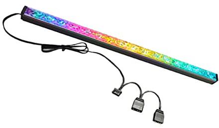 POPETPOP LED Barra Luminosa Magnetica con Lente Diamante Rgb per Case Luce Decorativa con Adesione Magnetica Anodizzato Resistente Sincronizzazione Motherboard