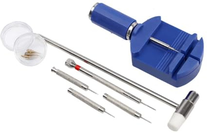 JUGUTA Outil Montre Kit De Réparation Avec Démontage Bracelet Bleu Standard Pour Enlever Maillons Et Ajuster Longueur Bracelets Montres