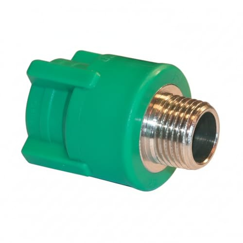 Racores de soldadura PPR para tubos de plástico – Accesorios hidráulicos termosellables para instalaciones de agua potable, calefacción e riego – Lemag SRL (manguito 25 x 3,4 macho)