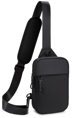 higouta Mini Sling Bag for Men Women, RFID Blocking Crossbody Backpack Casual Utility Chest Phone Bag for Travel Workout