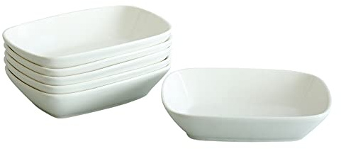 Alzweckschalen Stapelbar Porzellen Weiss Schalen Dessert Schale 6er Set