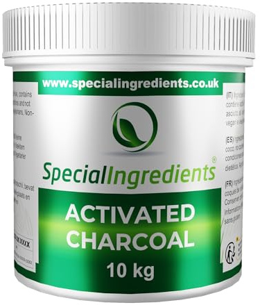 Activated Charcoal Powder 10kg Food Grade Coconut Derived Premium Quality - Vegan, Non-GMO, Gluten Free – Recyclable Container