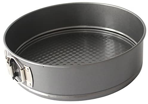 Aggert Moule à gâteau rond en métal avec boucle inférieure amovible à dégagement rapide et revêtement anti-adhésif 16 cm
