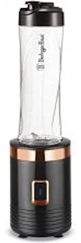 Berlinger Haus, Smoothie Maker, or rose noir, Collection Black Rose, Stick en acier inoxydable, Bouton ON/OFF, 500 ml, Blender portable, Smoothie Mixeur