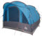 vidaXL Tunnelzelt 3 Personen, Campingzelt mit Netzwände, Wasserdicht Familienzelt mit abnehmbarem Überzelt, Zelt, Blau 185T Polyester