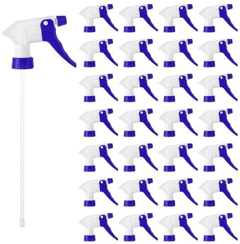 LDXDRU 50Pcs Spray Bottle Replacement Nozzle, Spray Nozzle For Bottles, Trigger Sprayer Replacement, Leak Proof, Mist & Stream Spray, Fit Standard 28/400 Neck 8oz, 16oz, 32oz Bottles for Clean