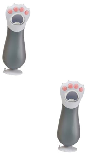 PHENOFICE 2St Bieröffner Gadget Flaschenöffner zur Wandmontage camping dosenöffner Elektrischer Weinflaschenöffner manueller Dosenöffner easy putz Katzenpfoten Flaschenöffner Grey