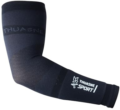Thuasne - Manchettes de Bras Performance - Manchons Sport de Compression Dégressive - Bandeau Éponge Intégré - Confort Anatomique - Idéal Sports Collectifs et de Raquette