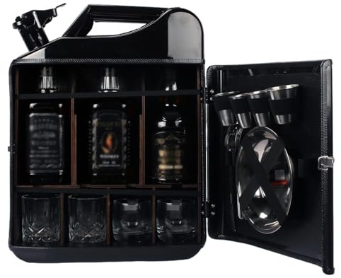 Armario de madera para whisky, almacenamiento portátil de bebidas para bodas, cumpleaños y regalos de viaje