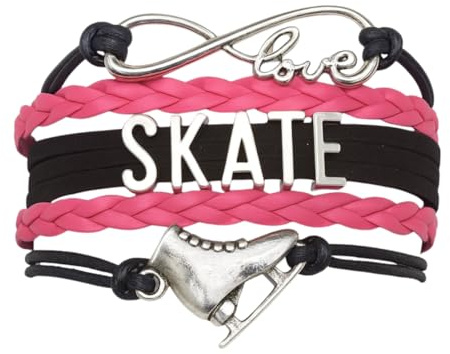 Sportybella Figure Skating Bracelet, Figure Skating Jewelry, Ice Skating Jewelry, Ice Skate Charm Bracelet - Figure Skating Gifts