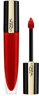 L'Oréal Paris Flüssiger Lippenstift mit Matt-Metallic Finish, Leichter und hochpigmentierter Ink-Lippenstift, Rouge Signature Metallic, Nr. 203 I Magnetize, 1 x 7 ml