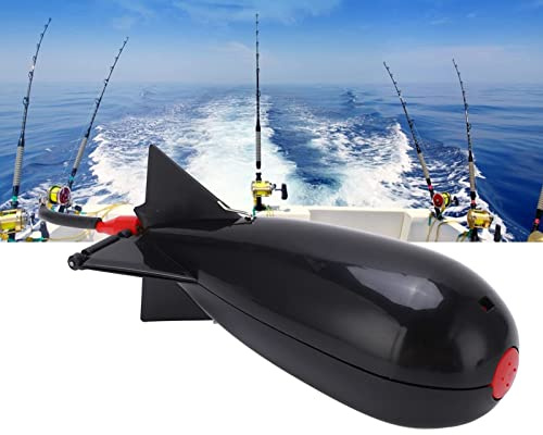Bomba de spod de Pesca, PP portátil, Lanzador de Cebo, alimentador de Carpas, Bomba Grande, Flotador, señuelo, Soporte de Cebo, alimentador de Pesca, Buena hermeticidad(Negro)