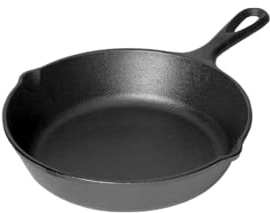 Grill Guru - Gusseisenbratpfanne - 26 cm - groß - Skillet