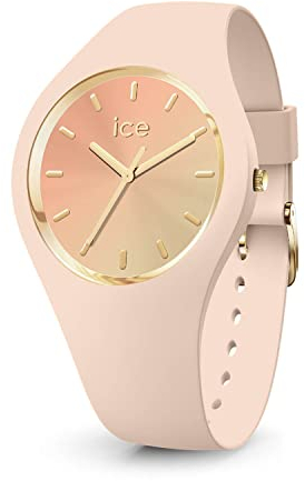 ICE-WATCH - Ice Sunset Nude - Montre Rose pour Femme avec Bracelet en Silicone - 020638 (Medium)