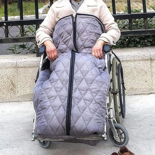 UE-MAOLU Winter Rollstuhl schlupfsack, Rollstuhl-halbpack warme Decke, schlupfsack wintersack fusssack für Erwachsene Winddichte Decke Universelle Passform für Rollstühle (Color : B)