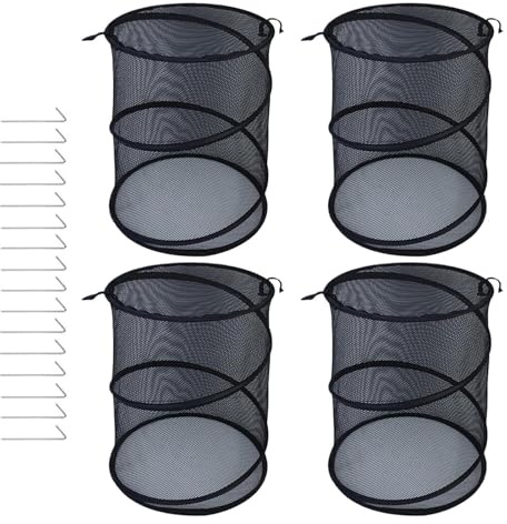 para Plantas de Jardín 4 Piezas Plegable Transpirable Fácil Montaje