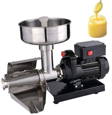 Feiphla 450-W-Tomatensaucenmaschine, Elektrisches Tomatensieb Aus Edelstahl 304, Obst- Und GemüSesieb, FüR Tomaten, Erdbeer Und Blaubeersauce Shell
