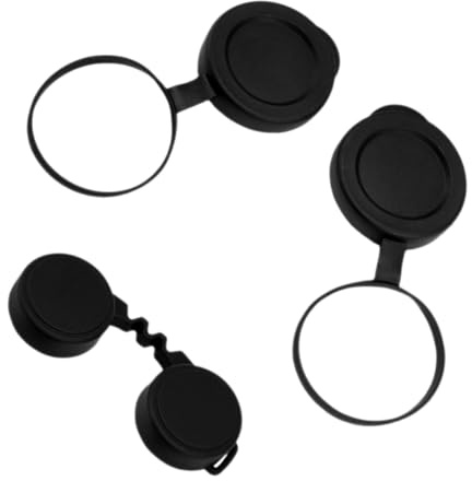 VANZACK Universal Rubber Binoculars Lens Caps 10x42 Objective Lens Covers Set Protective Eyepiece Covers for Outdoor