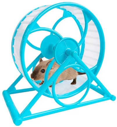 Bullerfritt löparhjul – tyst hamsterspinner, halkfri träningsleksak | smidig rotation husdjursutrustning för igelkottar gerbils möss dvärg djur bur lek träning