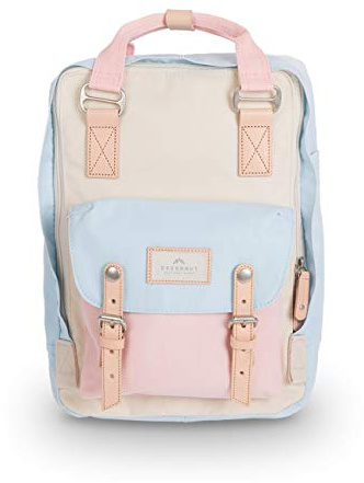 Doughnut Macaron mehrfarbiger Reiserucksack für Damen, College, leicht, für Pendler, Freizeit, Tagesrucksack, Rucksack, 16 l