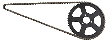 Sharplace Chaîne 25H/136 Links et Pignon 68 Dents pour Mini Scooter ATV, Quad de Vélo de Poche de 49CC