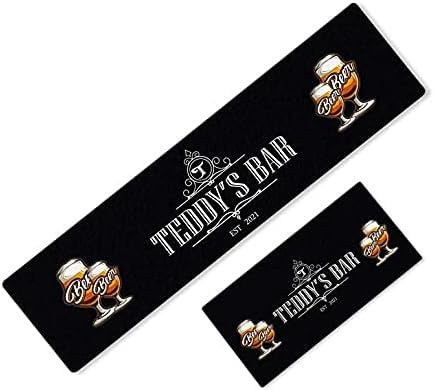 Daily Gifts Personalised Any Text Beer Mat Label Bar Runner Ideal Home Pub Cafe Occasion 93 (46x23cm)