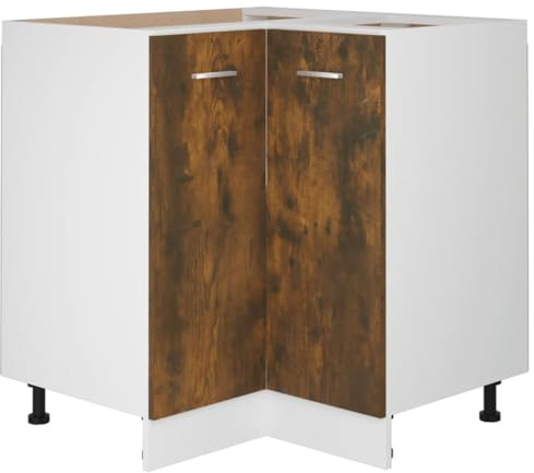 vidaXL Küchenschrank Lyon Räuchereiche 75,5x75,5x81,5 cm Holzwerkstoff