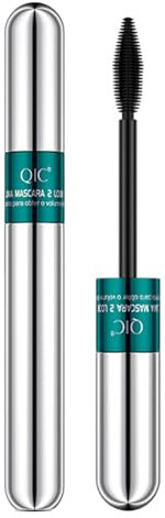 FEXPDL 2 in 1 Thrive Mascara - 4D Silk Fiber Lash, Black Waterproof, Extra Long & Voluminous, No Clumping, No Toxic
