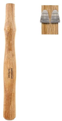 1 pack Wood Sledge hammer handle replacement for 2, 3 and 4 lb Complete Set with Wooden and Steel Wedges - Wood replacement ball pien hammer handle - Wood tool handle - Wooden handle hammers in bulk