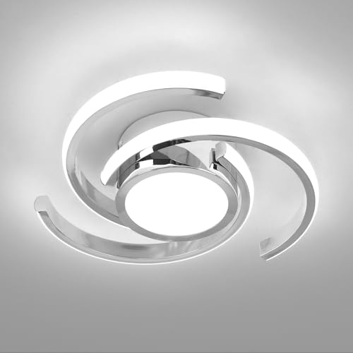 ADISUN LED Modern Ceiling Light,6000K Semi Flush Mount Ceiling Light Fixture,Unique Ceiling Lights for Living Room Bedroom Corridor Aisle Hallway Indoor Ceiling Lamp (D11 in*H2.9 in; 33W)