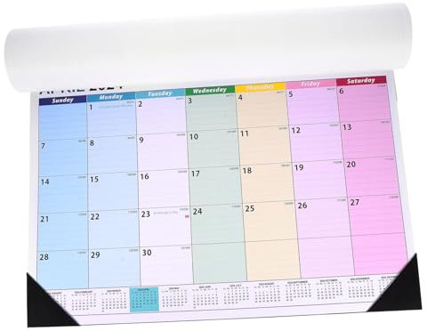 STOBOK Hängender Monatskalender Englischer Wandkalender Mit Notizfeldern Monate Countdown-planer Für Zuhause Klare Druckqualität Vielseitig Einsetzbar