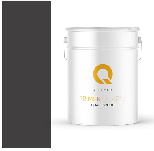 Q-COVER Quarzgrund für buntsteinputz 15 kg Schwarz M52 acrylatdispersion grundiermittel innen & außen für wände und decken haftgrund grundiermittel grundierung putzgrund ca. 0,3-0,4 kg/m36