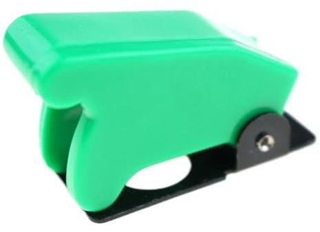 Interruttore a levetta impermeabile con cappuccio in plastica di sicurezza, cappuccio di protezione antipolvere multicolore da 12 mm(Green)