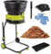 Trituradora De Hojas Eléctrica Sin Cuchillas 2500 W Trituradora Eléctrica Con Cable Y Ruedas Y Bolsa Recolectora Jardín Trituradora 8000 Rpm,Para Hojas,Césped Y Recortes Jardín,noPowercord