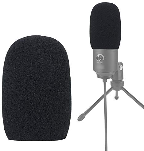 YOUSHARES Schaumstoff-Mikrofon für die Windschutzscheibe, Popfilter kompatibel mit Fifine 669B K669 USB-Mikrofon für Aufnahmen und Streaming