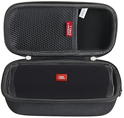 Hermitshell Hard Travel Case Fits JBL FLIP 5 / JBL FLIP 6 / JBL Flip 7 Waterproof Portable Bluetooth Speaker (Black)