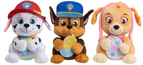 Just Play Paw Patrol Oster-Plüsch, klein, 3 Stück, Kinderspielzeug ab 3 Jahren