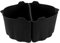 Slow Cooker Divider, 220℃, 2 Pieces, Slow Cooker Divider Liner, Dishwasher Safe, Soft, Durable, 6-7 Quarts for Food (BLACK)