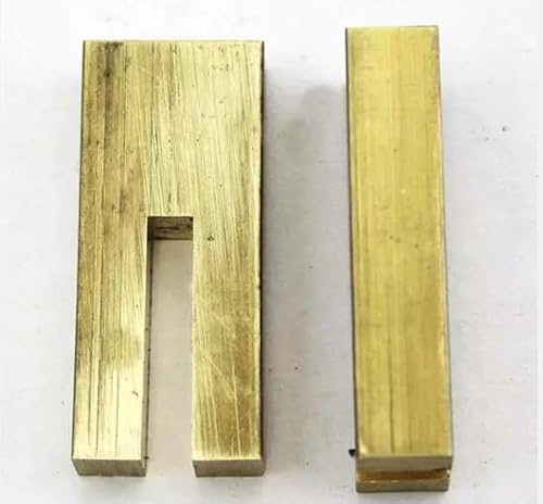 Brass Guards- Single Slot- Made in the USA- finger guard bolsters for knives kitchen knives finger guard (Single Slot Guard, Brass, #3)