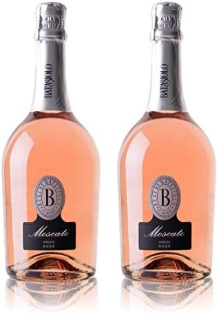 Batasiolo, Moscato Spumante Rosè, Vino Rosato, Spumante Dolce, Metodo Charmat Martinotti (Confezione da 2)