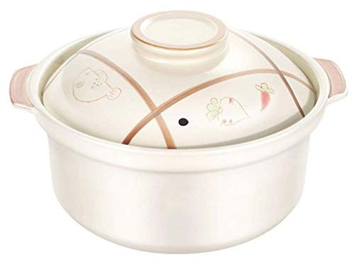 Cazuela - Vaporera de Acero Inoxidable para Sopa Cazuela de Barro cerámico