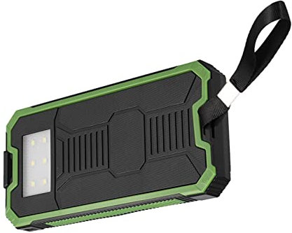Caricatore Portatile da 20000 MAH Solar Power Bank, Doppio Caricatore del Pannello Solare USB con Carica Rapida, Kit di Caricabatterie Solari Fai -da -te per L'emergenza per