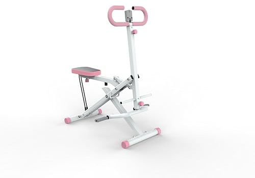 Squat Machine Kniebeugenmaschine für Zuhause, faltbarer Trainingstrainer für das Gesäßmuskeltraining mit Widerstandsbändern, für Po, Gesäß, Oberschenkel, Bauch, Rücken/Beinpresse, Hüftstoß für das Hei