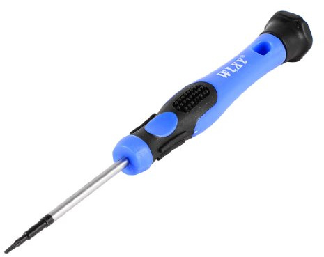 sourcing map Torx Schraubendreher, T3 Magnetischer Stern Schraubendreher mit 2 Metallschaft und schwarzem blauem Griff für PS4 Xbox One 360 Steuer Reparatur
