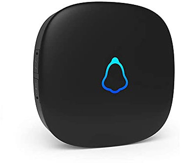 SECRUI Wireless Doorbell Receiver, Plug in doorbell Receiver Spare Accessories Replacement only for SECRUI Doorbell Kit Operated at 1,000ft Range with 5 Level Volume, 52 Chimes - Black