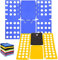 2 x Faltbrett für Wäsche, Hosen Hemden Wäsche Kinder und Erwachsen-Faltbrett Falthilfe für Wäsche Kleidung T Shirt Falten (Blau + Gelb)